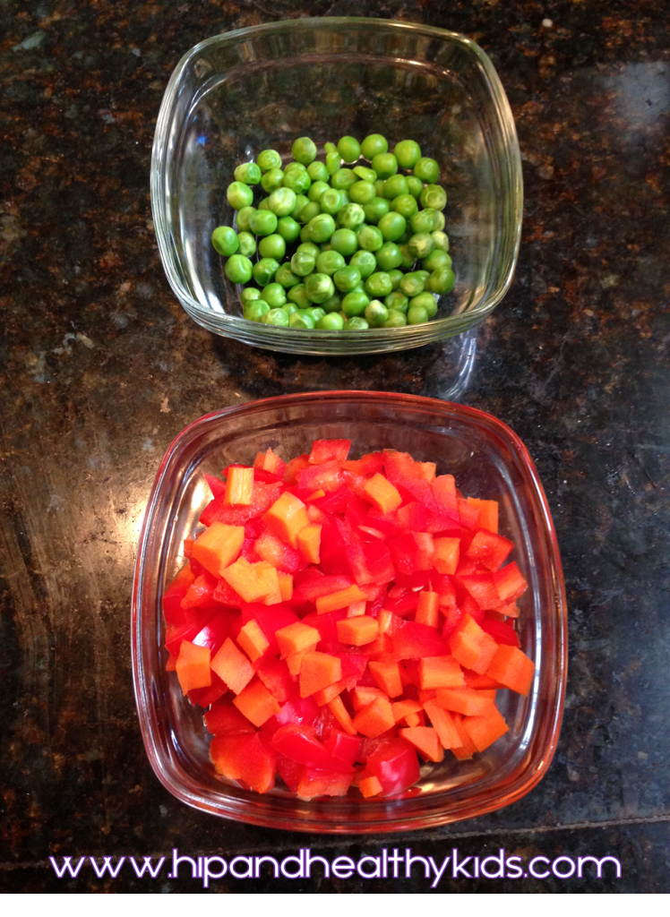 Peas Peppers and Carrots